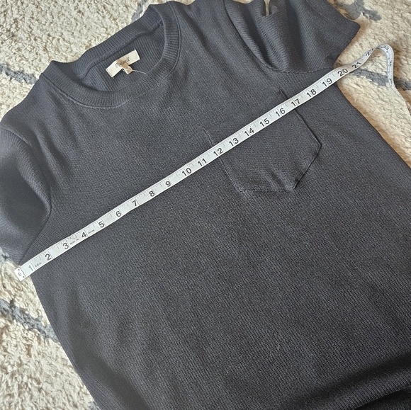 Madewell Ribbed Short Sleeve Midi Length Dress Size Medium - Picture 4 of 5